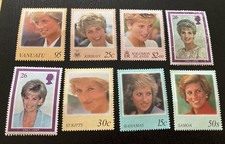 Princess Diana Stamps x 8