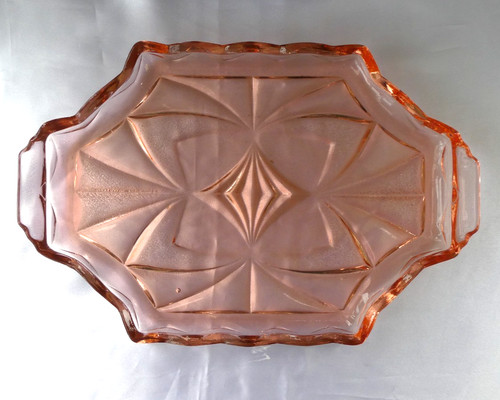 Vintage salmon pink - salmon, glass