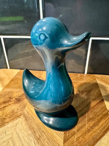 Vintage blue glaze ceramic - blue, dc