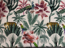 Velvet Fabric Manu Tropical