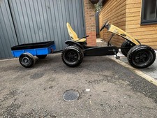 Berg BFR pedal assist kart with trailer in mint condition