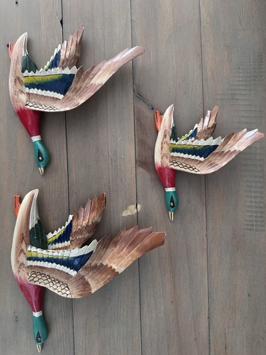 Vintage hand carved flying - vintage,