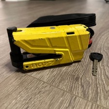 ABUS Granit Detecto X-Plus 8077 Motorcycle Brake Disc Lock Alarm 13mm Yellow