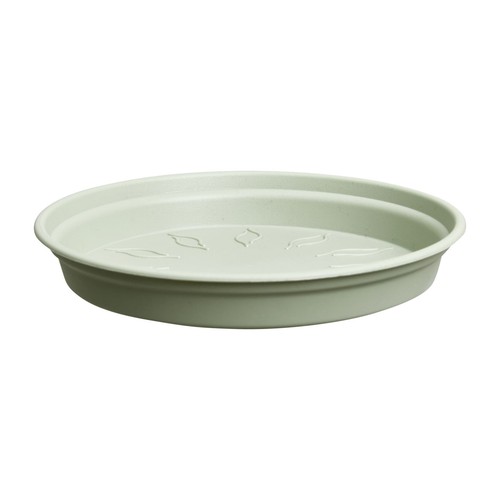 Round 17cm stone green plant - stone,