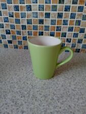 M & S PASTEL SHADES GREEN CERAMIC MUG 11CM HIGH 9CM DIAMETER LATTE