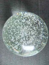 4" LARGE ROUND CLEAR GLASS