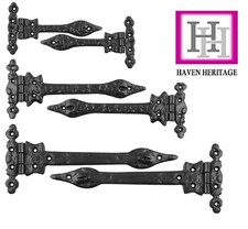 Cast Iron Black Spear Hinges