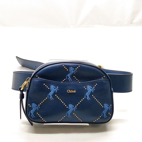 Chloe waist pouch navy - pouch, blue
