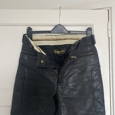 Vintage Lewis Leather Motorcycle Trousers Excellent Condition