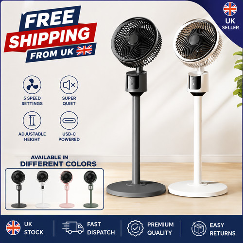 Silent standing fan - standing, for