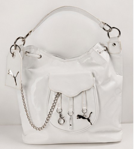 Puma white patent shoulder bag - puma,