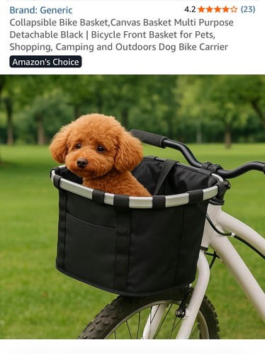 Collapsible bike basket - collapsible, basket,canvas