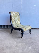 Victorian ebonised slipper