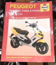 HAYNES MANUAL PEUGEOT SPEEDFIGHT,TREKKER & VIVACITY 1996-2008 50/100cc No3920