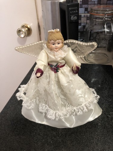 Christmas tree angel - tree, porcelain