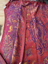 BEAUTIFUL MARKS & Spencer M&S Red Blue Purple Gold Wrap Scarf.180-69 Cm