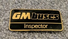 GM Buses Uniform Bus Inspector cap badge. vintage transport. manchester