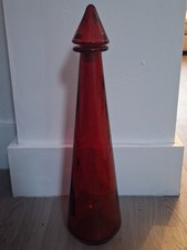 Vintage Ruby Red Genie Glass