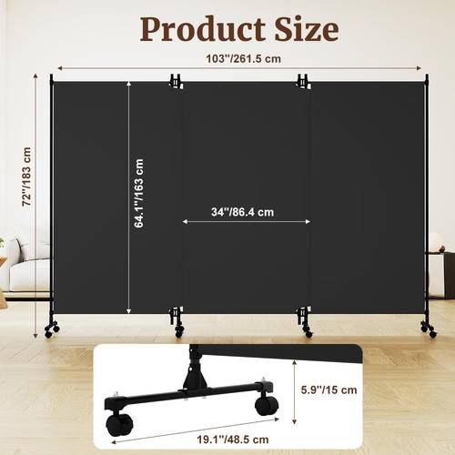 Panel folding room divider - room,