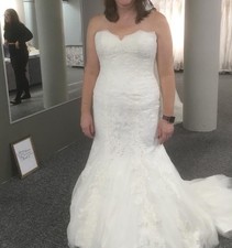 Wed2b Anna Sorrano Ivory Size 16 Wedding Dress