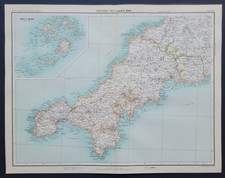Antique 1898 Map - Land's End