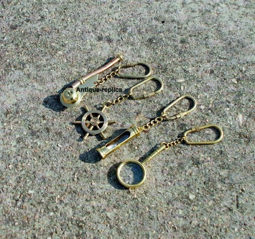 Nautical brass key - brass,