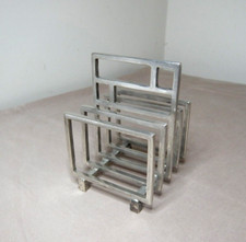 ANTIQUE MODERNIST ART DECO SLIVERPLATED LETTER OR SMALL TOAST RACK
