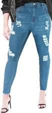 Mid Dark Blue Stretch Denim