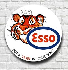 ESSO TIGER WALL SIGN PLAQUE CLASSIC PETROL STATION GASOLINE & OIL VINTAGE MOTOR 
