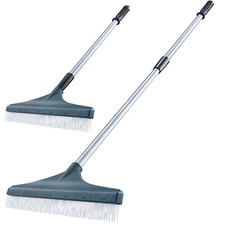 Artificial Lawn Rake Fake Grass Turf Garden Cleaning Brush W/ Telescopic Handle