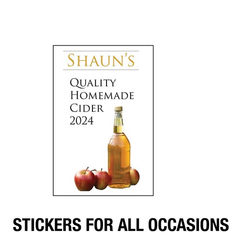 Personalised homemade cider - personalised,