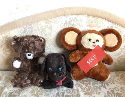 Old ussr plush toys - old,