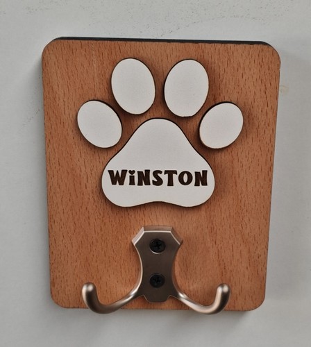 Personalised dog lead holder - personalised, |