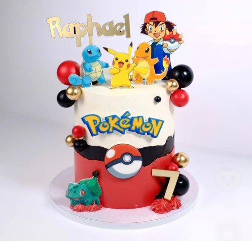 Pokémon cake topper - topper, card
