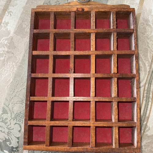 Vintage wooden thimble display - vintage,