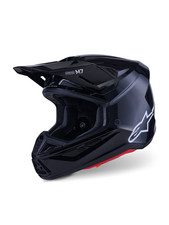 2026 Alpinestar SM3 Solid Motocross Helmet Black Glossy  Adult