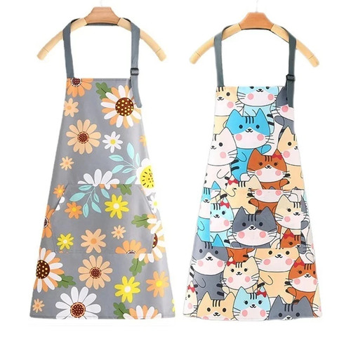 Floral kitchen apron chefs - kitchen,