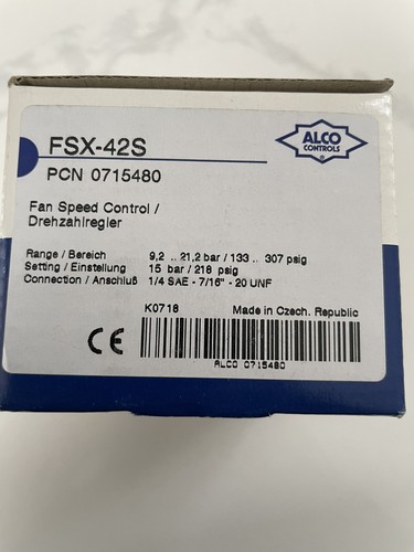 Alco fsx 42s - fan, speed