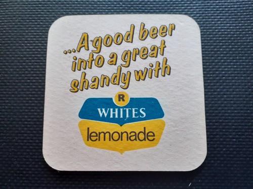 Whites lemonade beer mat - r, mat.
