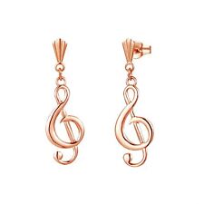 9ct Rose Gold treble clef