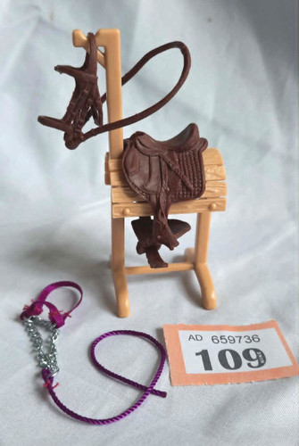 Schleich horse tack stand - horse,