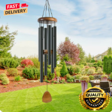 Wind Chimes Black Large Deep