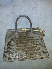 Borse in pelle Snake Print Leather Handbag