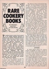 RARE COOKERY BOOKS. THIS IS AN