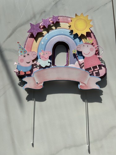 Cute pepper pig rainbow - cute,