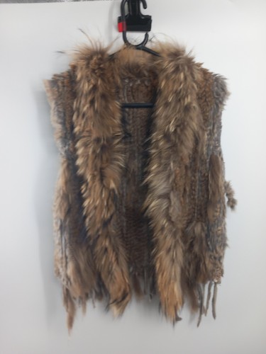 Genuine brown rabbit - rabbit, gilet