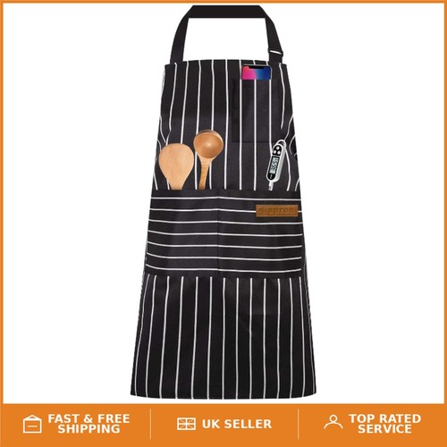 Chic adjustable striped apron - adjustable,