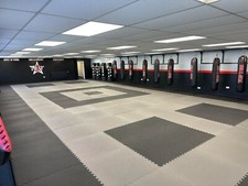 40mm Martial Arts Jigsaw Mats 1m2 Grey/Black Karate TKD Judo BJJ Kickboxing