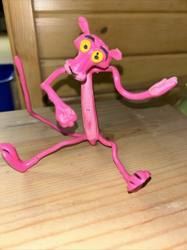 Vintage pink panther - panther, bendable