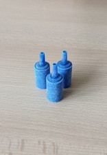 3 AQUARIUM AIR STONE CYLINDER FISH TANK AIR STONES 1, 1/2 X 5 C.M. 1 Inch. Blue